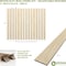 Ekena Millwork 48H x 1/4T Adjustable Wood Slat Wall Panel Kit w/ 3W Slats, Birch contains 15 Slats SWW60X48X0250BI - alternate 2